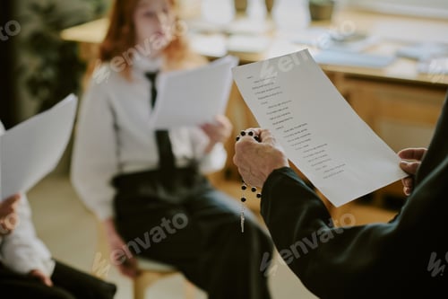 Preview: Reading Document During Formal Business Meeting
