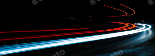 Preview: lights of cars with night. long exposure