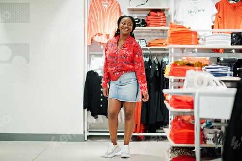 Preview: African woman shopping day.