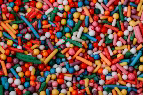 Preview: Bright and Colorful Assorted Sprinkles Background