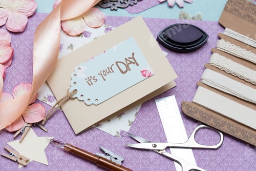 Preview: scrapbook - process of creating a postcard