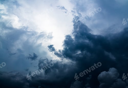Preview: Cloud storm sky dark rain lightning thunder stormy