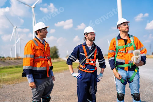 Preview: Wind turbine service engineer plan for inspection and maintenance renewable electricity generator