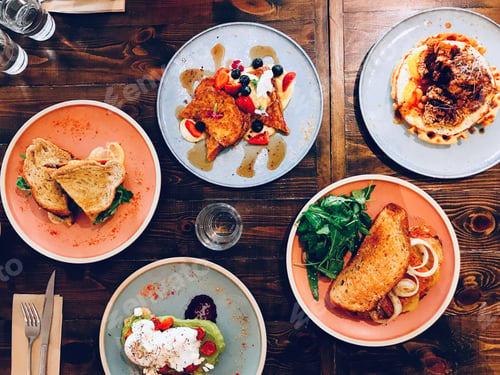 Preview: Food flat lay