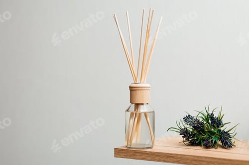 Preview: Herbal reed diffuser home on white background
