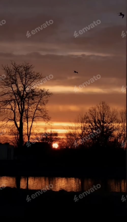 Preview: Red sunset
