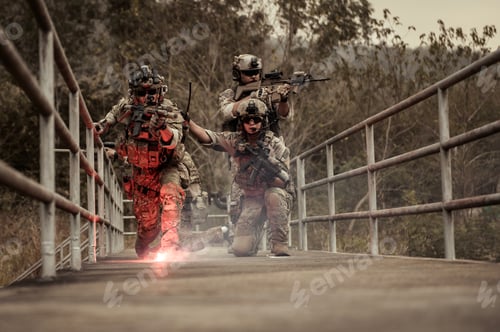 Preview: Soldiers in Military Operation in the forest