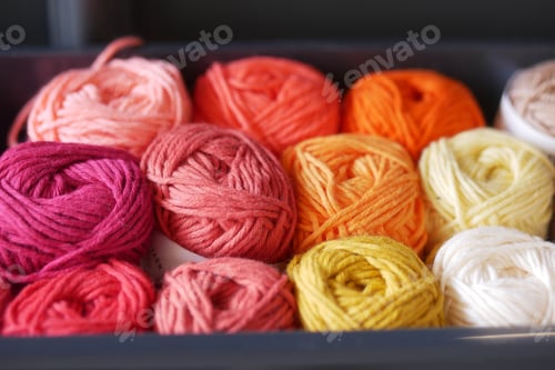 Preview: Knitting yarn for handmade winter clothes.