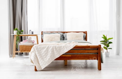 Preview: Modern interior with bed