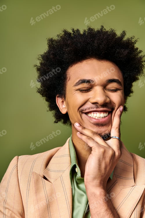 Preview: trendy man smiling