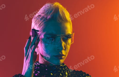 Preview: Representation of a bionic super human with advanced technology parts