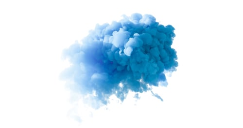 Preview: A thick, dark blue cloud on a white background