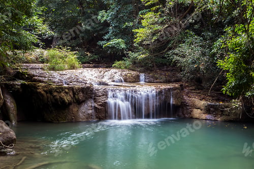 Preview: Erawan waterfalls in thailand