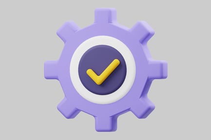 Preview: Gear with checkmark