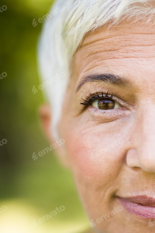 Preview: Portrait of gray hair woman