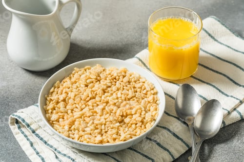 Vista previa: Cereal de arroz crujiente, dulce y saludable