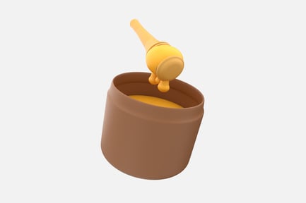 Preview: Honey Jar 3D Illustration