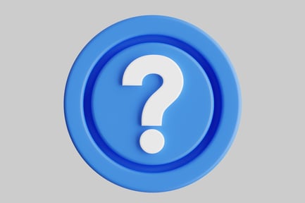 Preview: Blue circle with white question mark