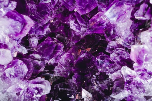 Preview: Macro photography of the amethyst crystal druse.