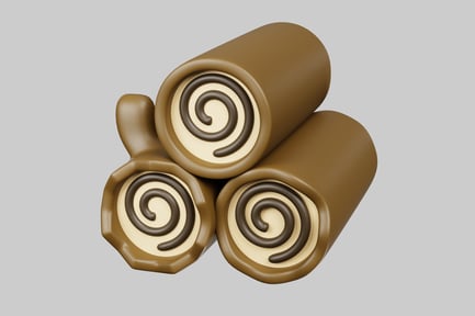 Preview: Chocolate swirl rolls dessert treat