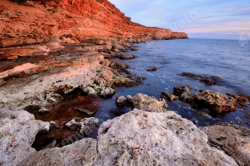 Preview: Beach cliffs at Kazachia Bay near Sevastopol, Crimea, Ukraine