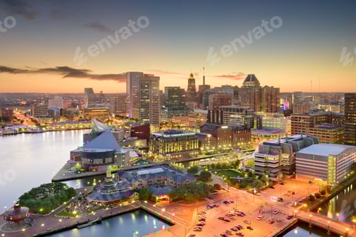 Preview: Baltimore Maryland Skyline