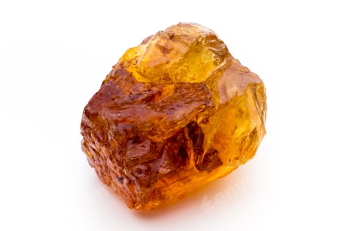 Preview: Brown caramelized sugar on white background.