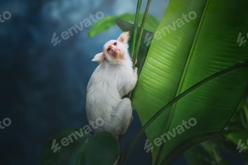 Preview: Gold-and-white Marmoset monkey (Mico chrysoleucus)