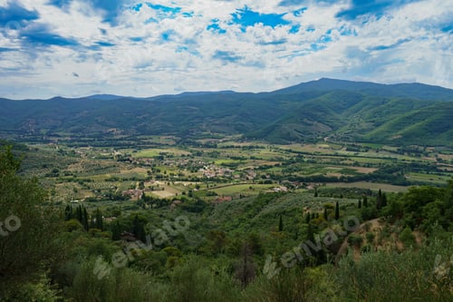 Preview: Summer landscape near Castiglion Fiorentino, Tuscany, Italy