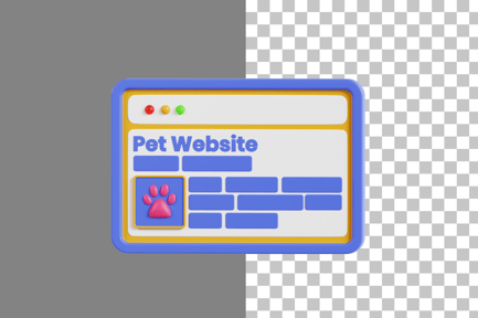 Preview: Website 3D Icon