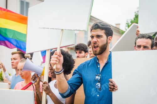 Preview: Activists demonstrating against social issues