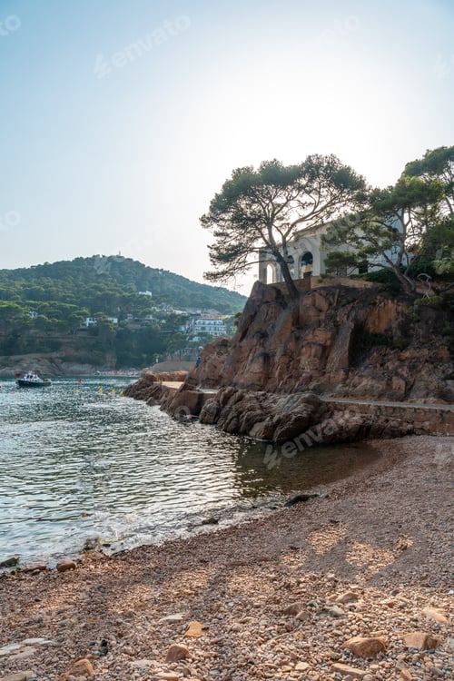 Preview: Tamariu coast in the town of Palafrugell. Girona, Costa Brava in the Mediterranean