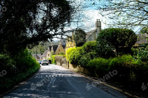Preview: The Street view of Castle Combe, Cotswolds.