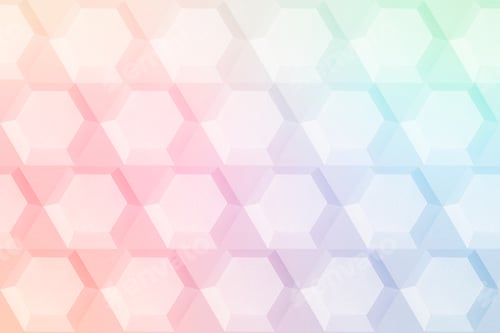 Preview: Pastel Geometric Hexagons Gradient Background Pattern