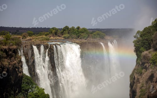 Preview: Victoria Falls, waterfall on the Zambezi River between Zambia and Zimbabwe. Africa