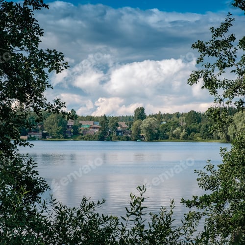 Preview: Beautiful forest lake in Russia.
