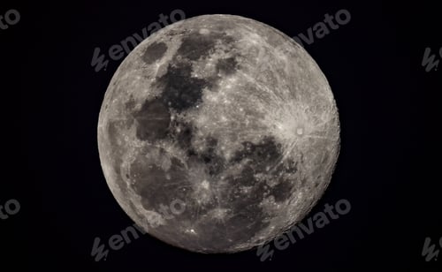Preview: A Full Super Moon in the Night Sky