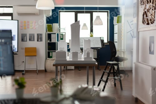 Preview: Empty workplace for architectural business