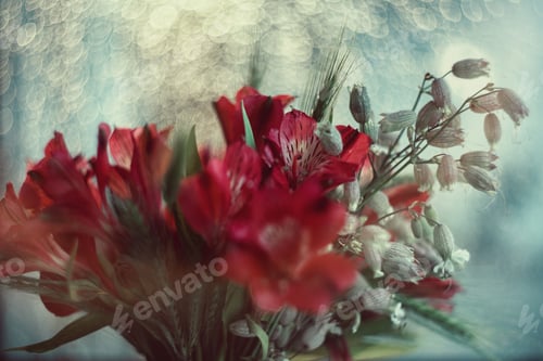 Preview: small flowers on bokeh background