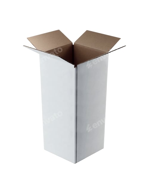 Preview: Open cardboard box closeup