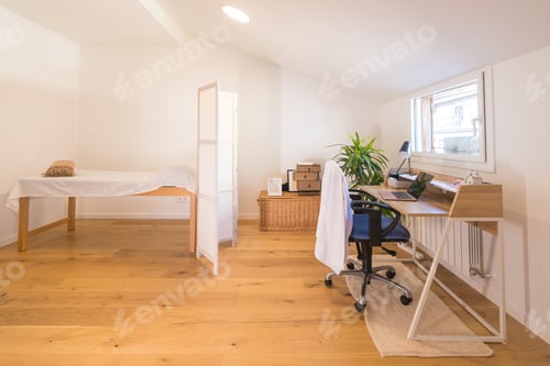 Preview: Work space at home of a nutritionist doctor