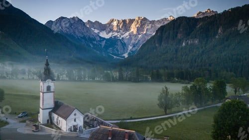 Preview: Sunrise and Misty Fog in Slovenia's Zgornje Jezersko Village