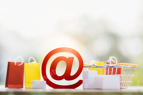 Preview: Copy space of shopping online concept.