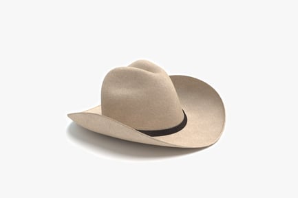Preview: Classic Tan Felt Cowboy Hat