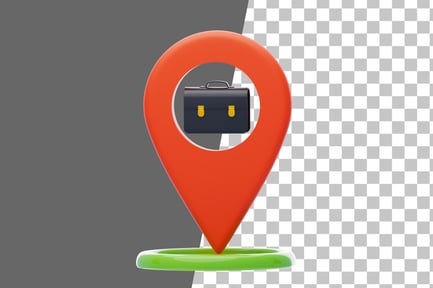 Preview: Location Pin 3D Icon