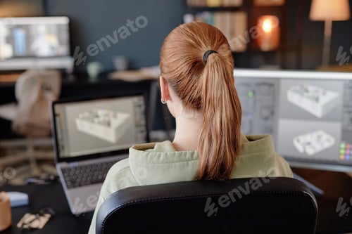 Preview: Designing 3D Models on Computer in Office Setting