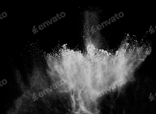 Preview: smoke powder explosion air background shape black