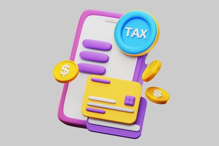 Preview: Tax payment cartoon illustration