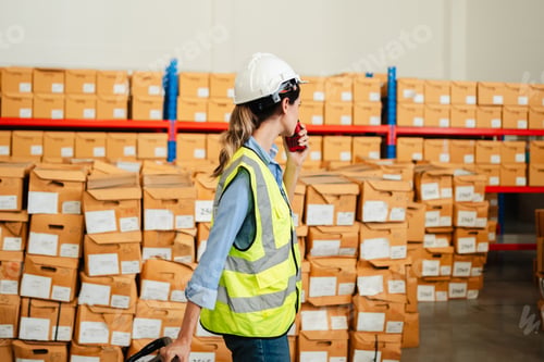 Preview: Logistics team management, inventory control, and industrial supply chain concept.