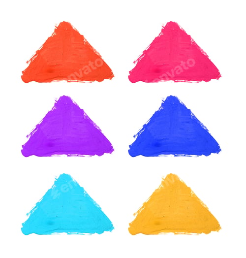 Preview: Colorful triangle background in watercolor style